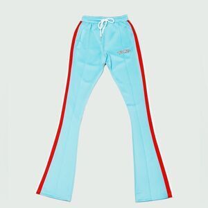 Tulones Stacked Track Pants Sky Blue & Red Size X Large NWT